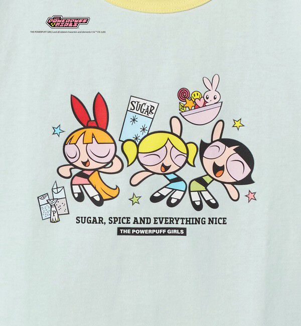 UNITED ARROWS green label relaxing「【別注】＜The Powerpuff Girls＞ リンガー Tシャツ / キッズ 140cmー150cm」|Tシャツ・カットソー|