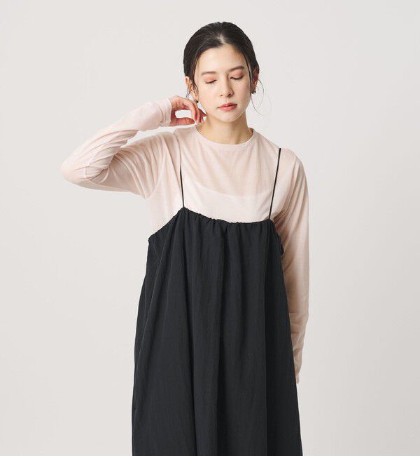 BEAUTY&YOUTH UNITED ARROWS「コットンナイロン天竺 シアー クルーネック Tシャツ」|Tシャツ・カットソー|