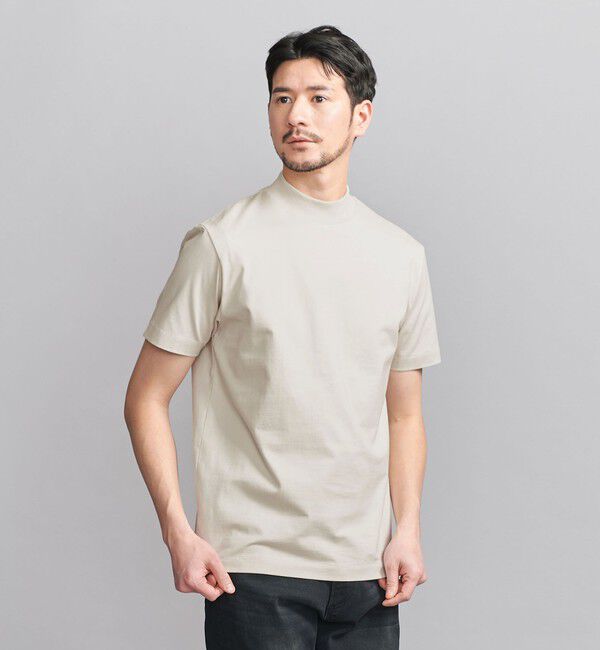 BEAUTY&YOUTH UNITED ARROWS「【WEB限定 WARDROBE SMART】クリア  ガスコットン モックネック カットソー【抗菌・防臭】」|Tシャツ・カットソー|NATURAL