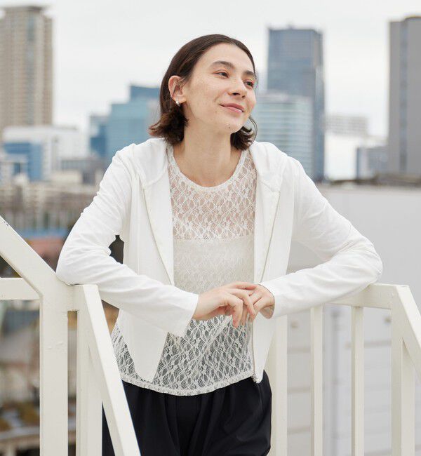 BEAUTY&YOUTH UNITED ARROWS「フラワーレース プルオーバー」|Tシャツ・カットソー|