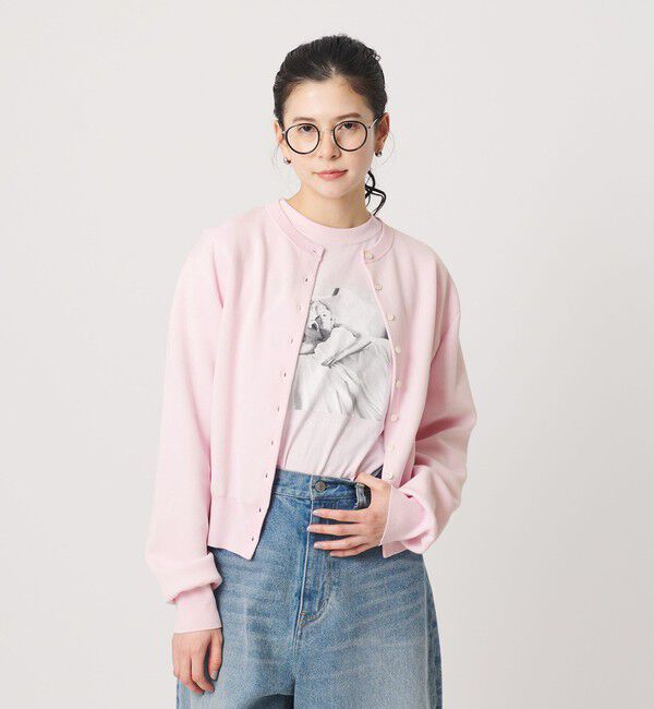 BEAUTY&YOUTH UNITED ARROWS「コットンブレンド コンパクトクルーネック カーディガン ウォッシャブル」|カーディガン|