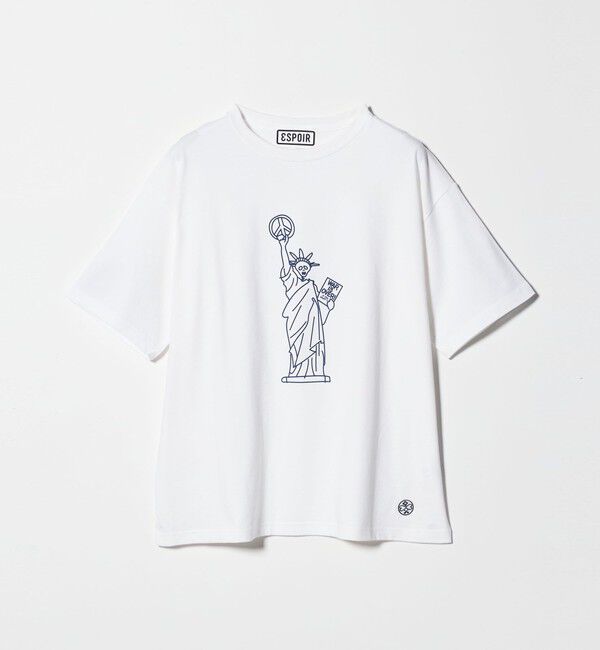 BEAUTY&YOUTH UNITED ARROWS「＜ESPOIR＞Skull Liberty Tシャツ」|Tシャツ・カットソー|WHITE