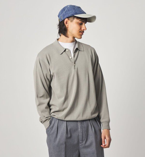 STEVEN ALAN「＜Steven Alan＞ ハイツイスト  3B ニットポロシャツ NARROW」|ニット・セーター|