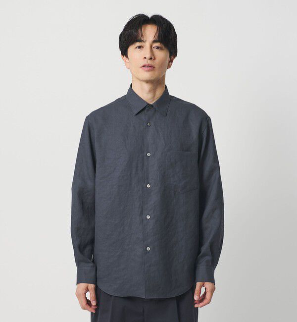 BEAUTY&YOUTH UNITED ARROWS「ライト リネンタッチ レギュラー シャツ FORM TAPERD型」|シャツ・ブラウス|