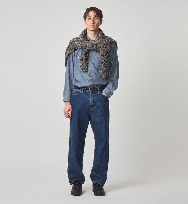 STEVEN ALAN「＜Steven Alan＞ シアーデニム レギュラーカラー シャツ LOOSE」|シャツ・ブラウス|