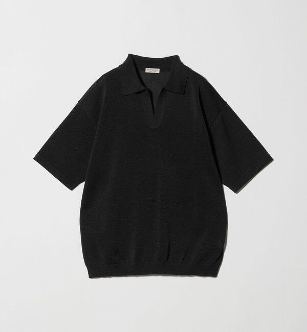 BEAUTY&YOUTH UNITED ARROWS「シャイン ギマ スキッパー ポロニット ウォッシャブル」|ニット・セーター|