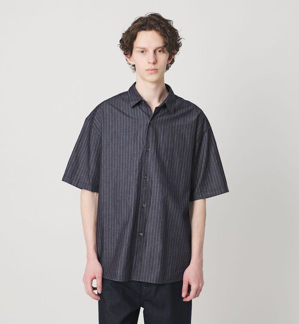 MONKEY TIME「4オンス ストライプ デニム シャツ」|シャツ・ブラウス|