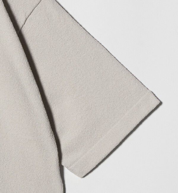 BEAUTY&YOUTH UNITED ARROWS「KNITEE クリンプコットン Vネック ニット Tシャツ ウォッシャブル」|ニット・セーター|