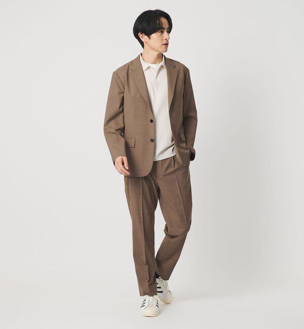 BEAUTY&YOUTH UNITED ARROWS「ASTY 1プリーツ スラックス NO.5 セットアップ対応」|チノ|