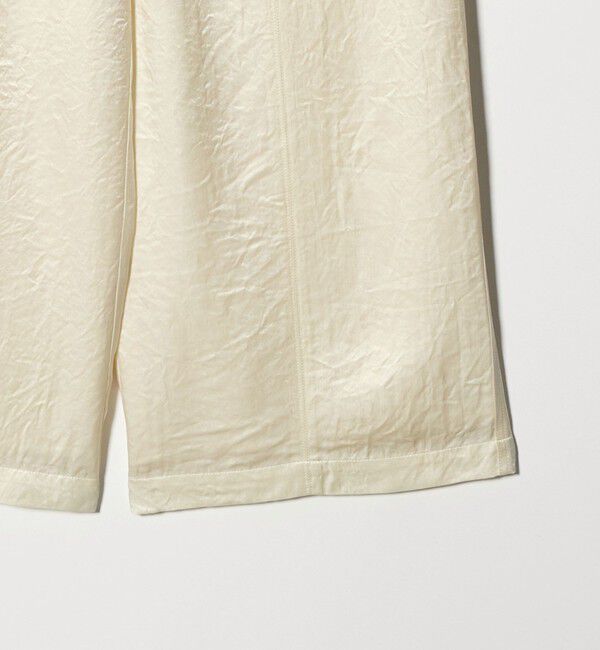 BEAUTY&YOUTH UNITED ARROWS「アセテートサテン ワイド イージーパンツ ウォッシャブル/オフホワイト」|その他|