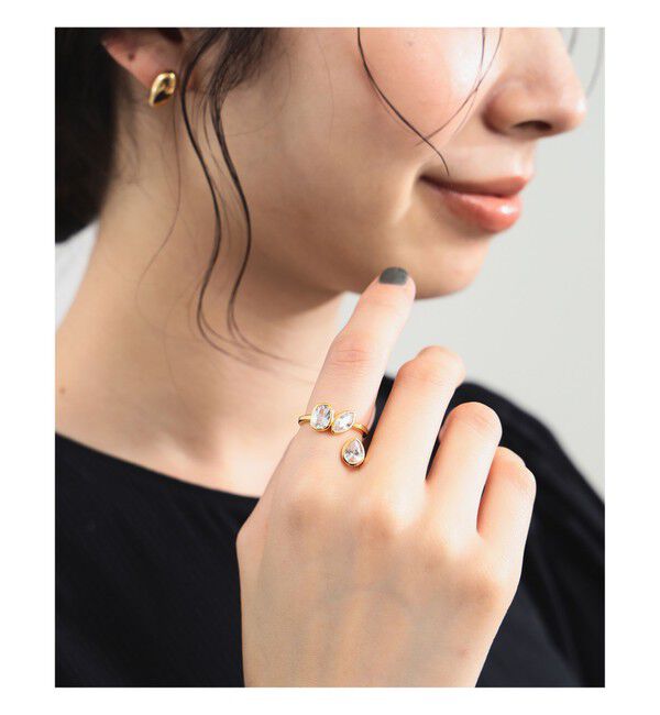 Demi-Luxe BEAMS 「MARIA BLACK / You&Me Baby リング イエローゴールド」|その他|GOLD