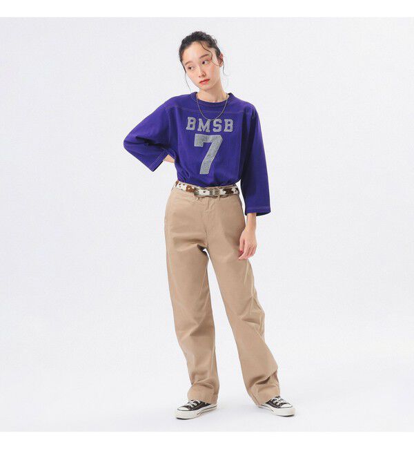 BEAMSBOY「テンジク フットボール 3/4 Tシャツ ＜定番 / 着回し力抜群＞」|Tシャツ・カットソー|