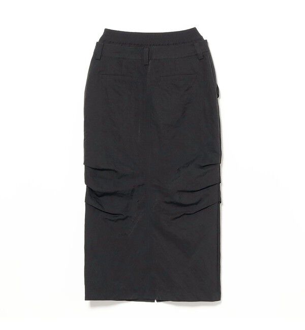 Ray BEAMS 「ダブル ウエスト タック スカート」|タイト|