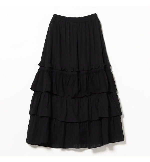 Ray BEAMS 「カットソーレース ティアード スカート」|スカート|