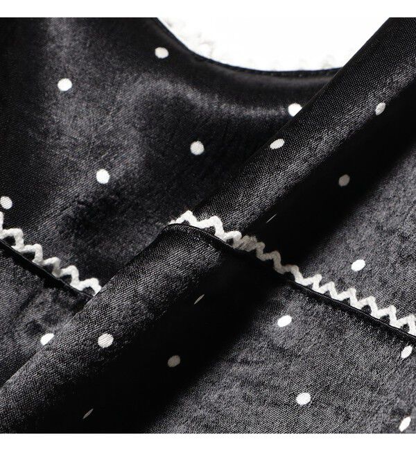 Ray BEAMS 「サテン ドット キャミワンピース」|ワンピース|