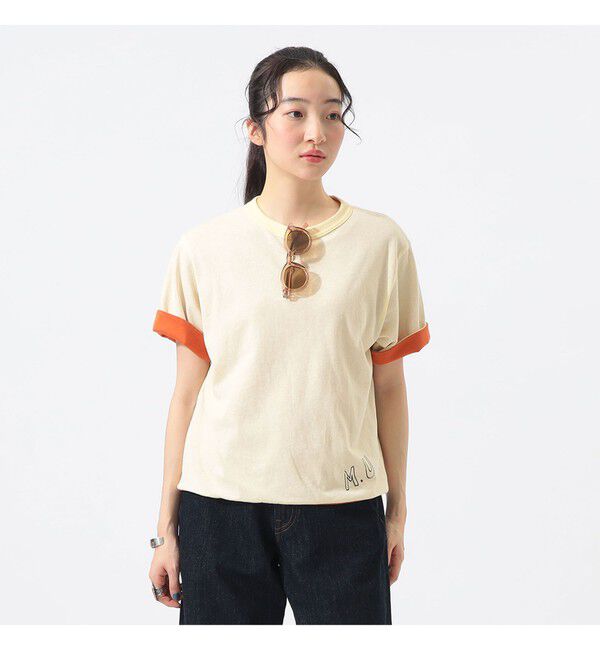 BEAMSBOY「リバーシブルプリントショートスリーブ」|Tシャツ・カットソー|YELLOW