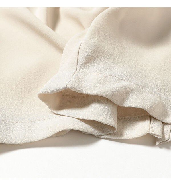 BEAMSBOY「maturely / リサイクル アムンゼン シャーリング アンド スリット パンツ」|チノ|