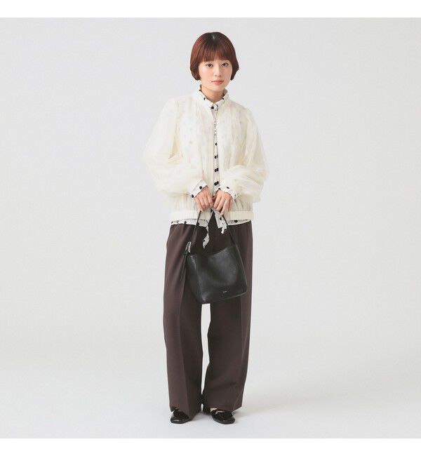 Ray BEAMS 「チュール ギャザー シアー ブルゾン」|ブルゾン・スタジャン|