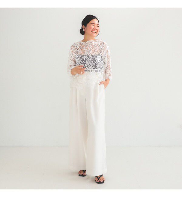 Demi-Luxe BEAMS 「リバーレース ブラウス」|シャツ・ブラウス|