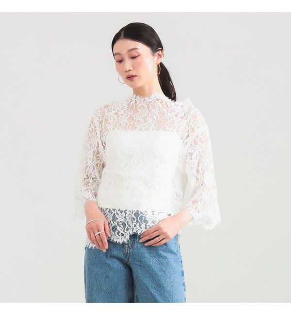 Demi-Luxe BEAMS 「リバーレース ブラウス」|シャツ・ブラウス|