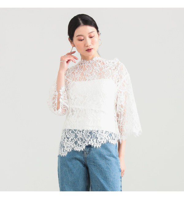 Demi-Luxe BEAMS 「リバーレース ブラウス」|シャツ・ブラウス|