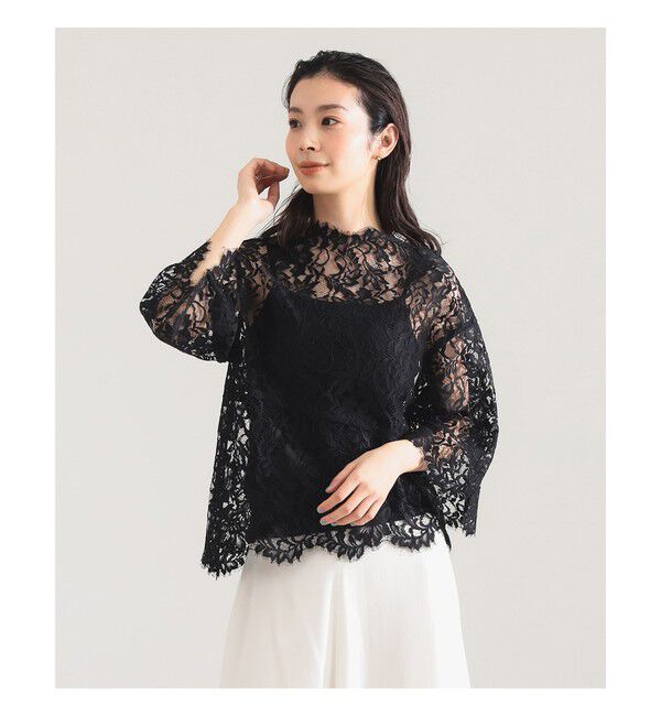 Demi-Luxe BEAMS 「リバーレース ブラウス」|シャツ・ブラウス|