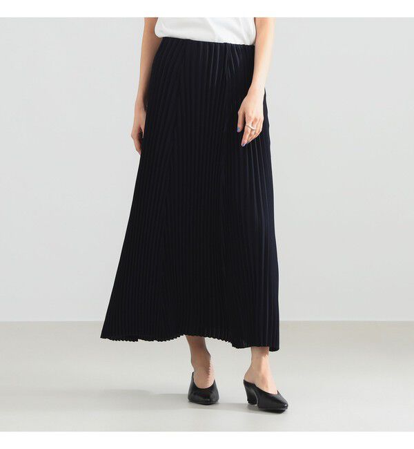 Demi-Luxe BEAMS 「イレギュラープリーツ スカート」|スカート|NAVY
