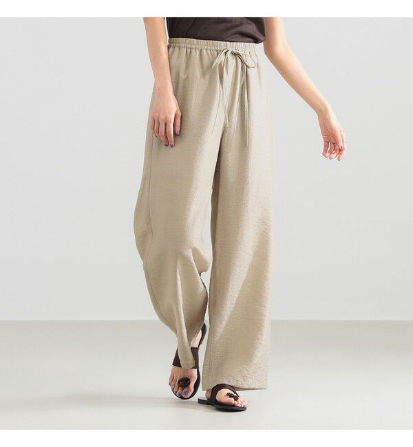 Demi-Luxe BEAMS 「レーヨンリネン ドロスト イージーパンツ」|チノ|