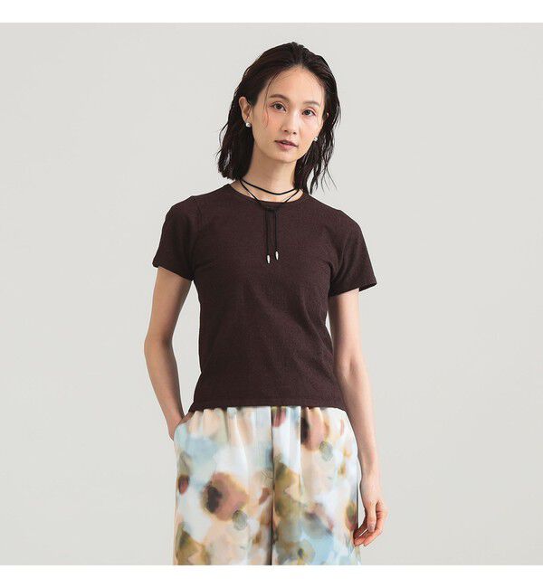 Demi-Luxe BEAMS 「ブークレ クルーネック Tシャツ」|ニット・セーター|