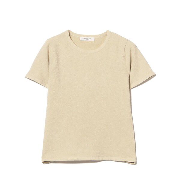 Demi-Luxe BEAMS 「ブークレ クルーネック Tシャツ」|ニット・セーター|LIGHT SAGE