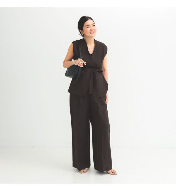 Demi-Luxe BEAMS 「リネン ラップ ジレ ブラウス .M」|シャツ・ブラウス|