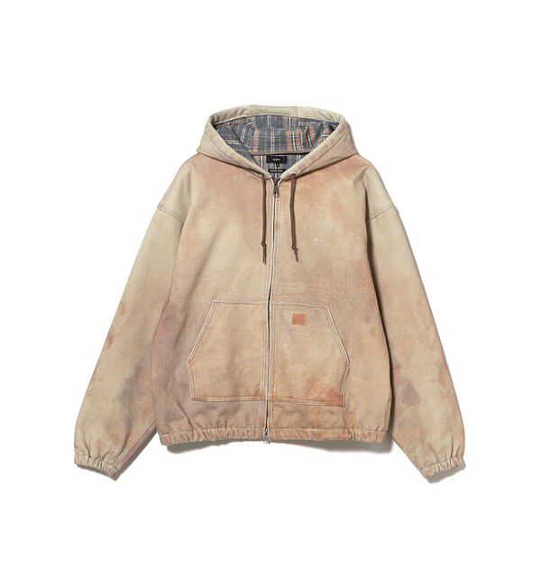 BEAMS「モック プリント フーディ」|ブルゾン・スタジャン|