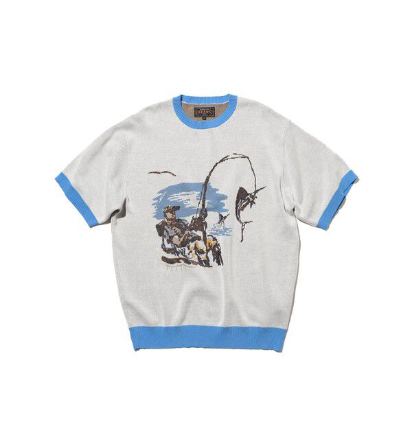 BEAMS PLUS「Knit Tee Jacquard」|Tシャツ・カットソー|FISHING