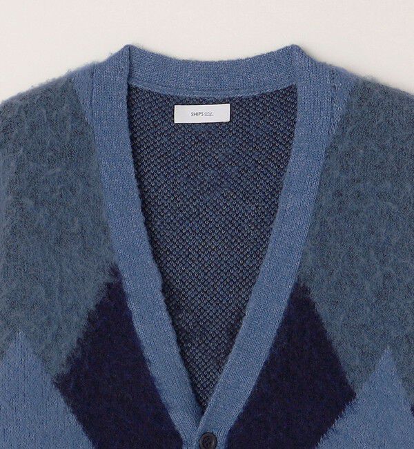 SHIPS any「SHIPS any: シャギー パターン ユニセックス ニット カーディガン 23AW◇」|カーディガン|
