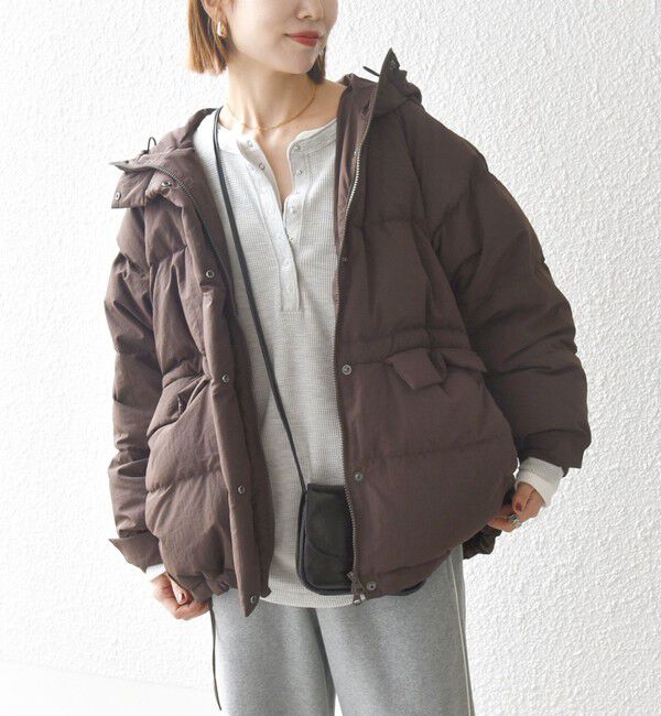 SHIPS any「SHIPS any: フーディ ショート ダウン ジャケット」|ダウン|