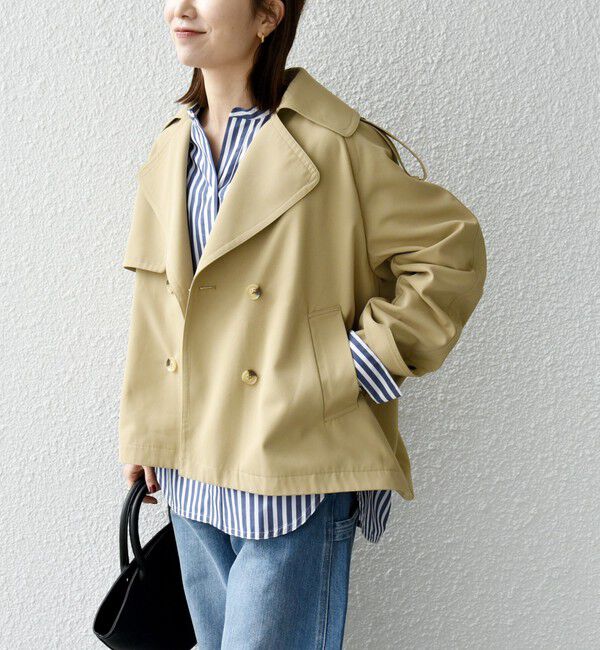 SHIPS any「SHIPS any: 〈洗濯機可能〉ショート トレンチ コート」|トレンチコート|