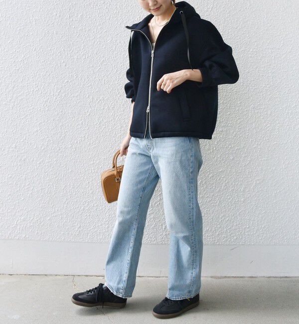 SHIPS for women「【WEB限定】〈手洗い可能〉ダンボール ダブルジップ フーディー 1」|パーカー|