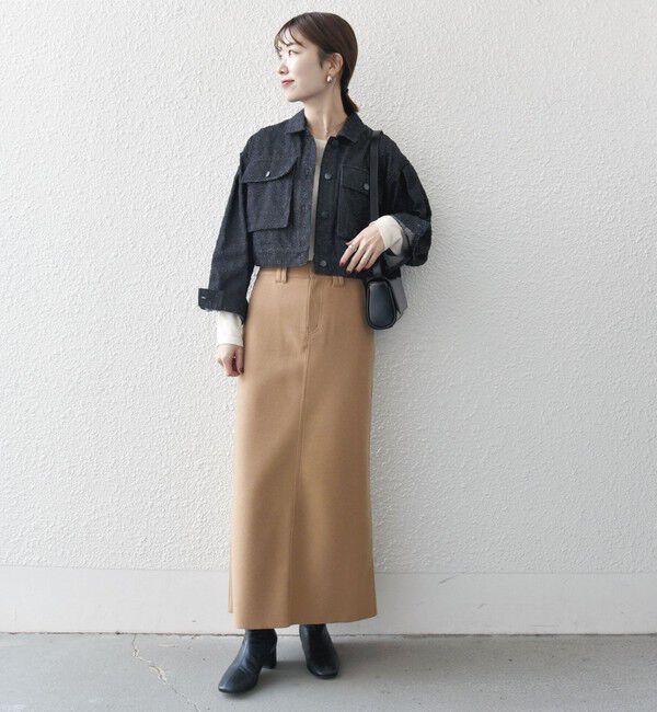 SHIPS any「bon_meur:〈洗濯機可能〉クラッシュ デニム ショート ジャケット」|デニムジャケット|