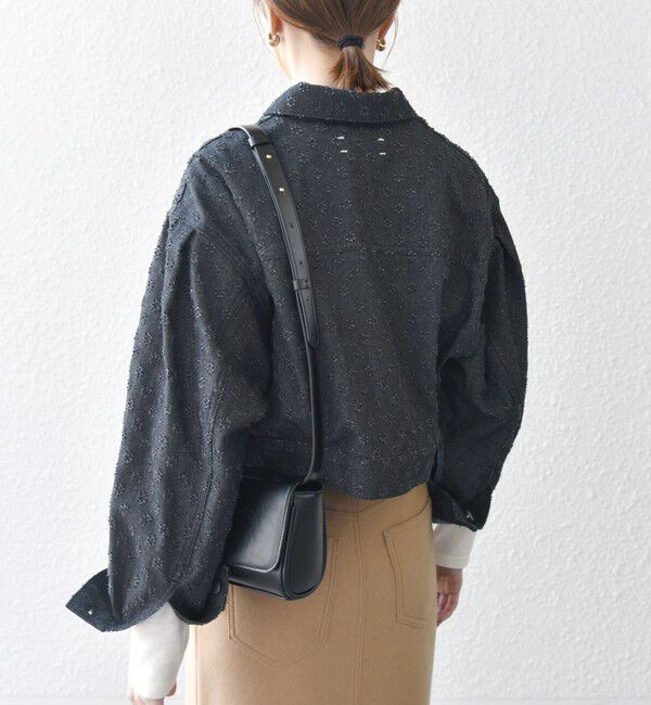 SHIPS any「bon_meur:〈洗濯機可能〉クラッシュ デニム ショート ジャケット」|デニムジャケット|