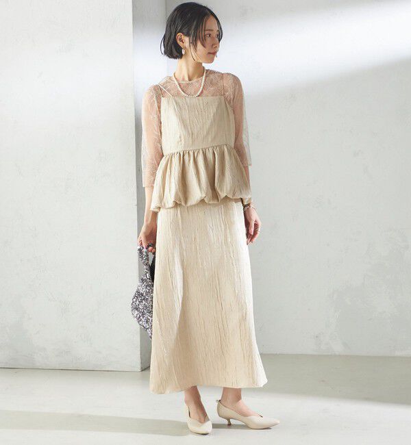 SHIPS for women「kaene:バルーン ペプラム ドレス（セレモニー対応可）」|ドレス|