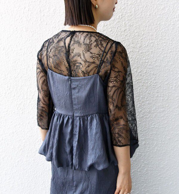 SHIPS for women「kaene:バルーン ペプラム ドレス（セレモニー対応可）」|ドレス|