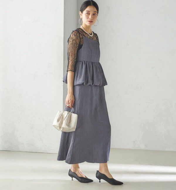 SHIPS for women「kaene:バルーン ペプラム ドレス（セレモニー対応可）」|ドレス|