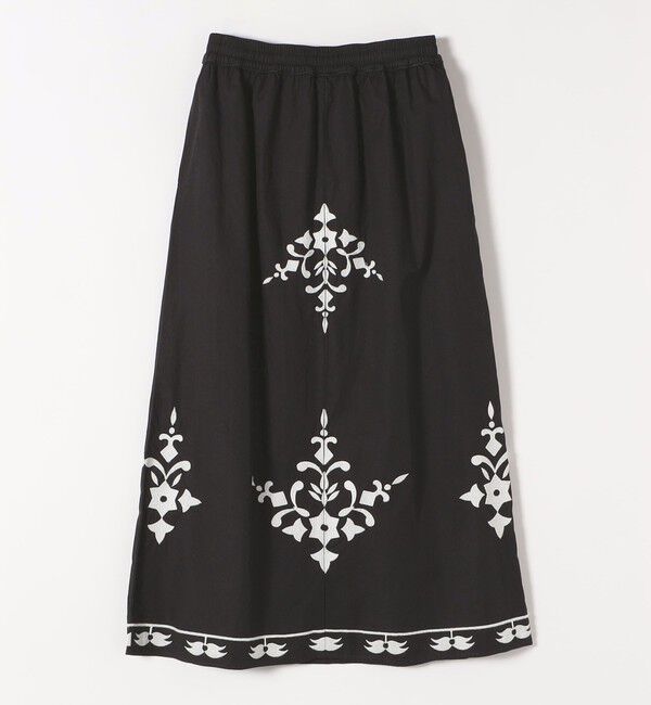 quaranciel「quaranciel:〈洗濯機可能〉エンブロイダリー フレア ロング スカート」|スカート|