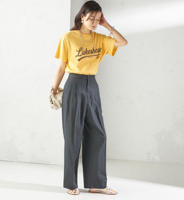 SHIPS for women「【SHIPS別注】Odub:〈手洗い可能〉プリント TEE」|Tシャツ・カットソー|