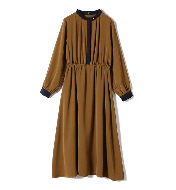 SHIPS Colors 「SHIPS Colors:〈手洗い可能〉配色 ギャザー ロングスリーブ ワンピース◇」|ワンピース|