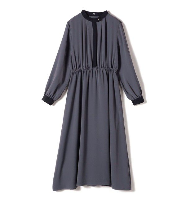 SHIPS Colors 「SHIPS Colors:〈手洗い可能〉配色 ギャザー ロングスリーブ ワンピース◇」|ワンピース|