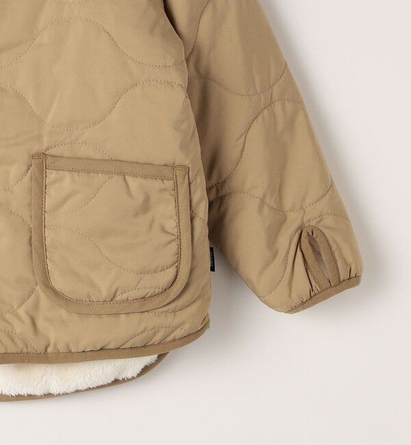 SHIPS KIDS「SHIPS KIDS:140～160cm/〈洗濯機可能〉ボア&times;キルティング リバーシブル ブルゾン」|ブルゾン・スタジャン|