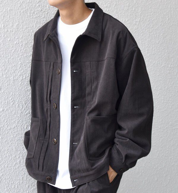 SHIPS any「SHIPS any:〈洗濯機可能〉SOLOTEX(R) コーデュロイ トラック ブルゾン(セットアップ対応)◇」|ブルゾン・スタジャン|