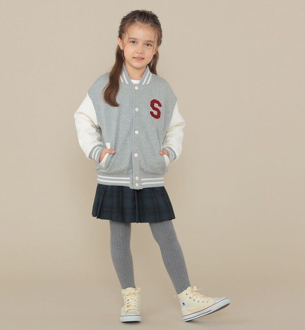 SHIPS KIDS「SHIPS KIDS:100～130cm/スタジアム ジャケット」|ブルゾン・スタジャン|