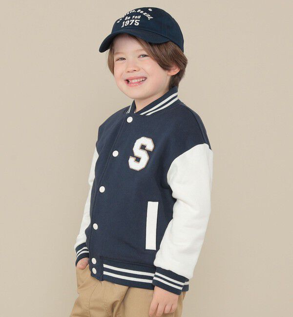 SHIPS KIDS「SHIPS KIDS:100～130cm/スタジアム ジャケット」|ブルゾン・スタジャン|